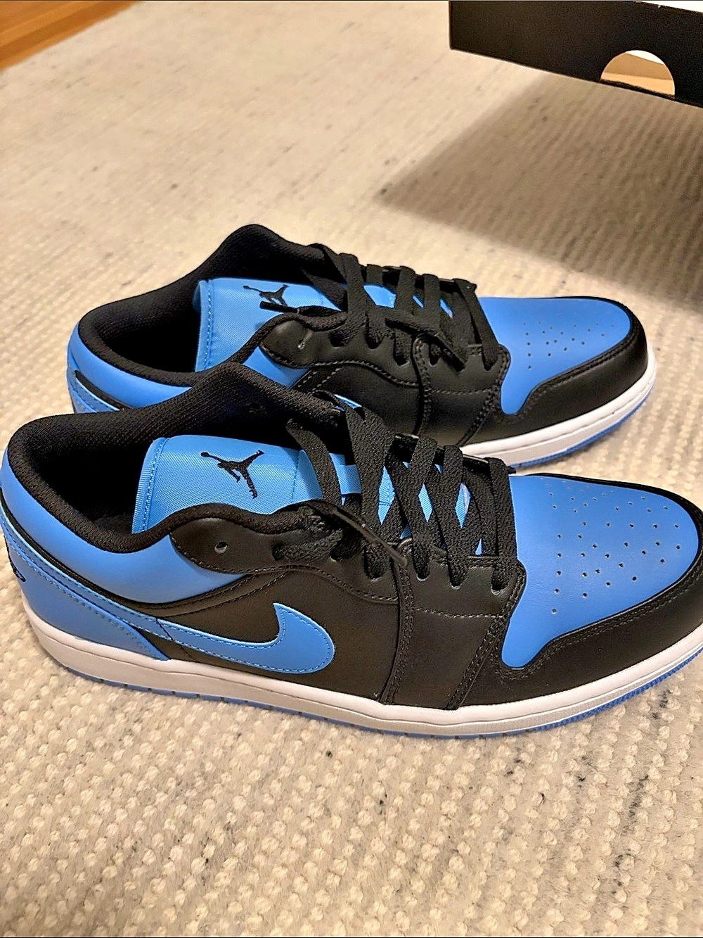 Jordan Air Jordan 1 Low Black University Blue Sneakers Blue & Black US 10